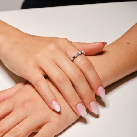 Anello in oro e pietre preziose | De Wrachien Gioielli