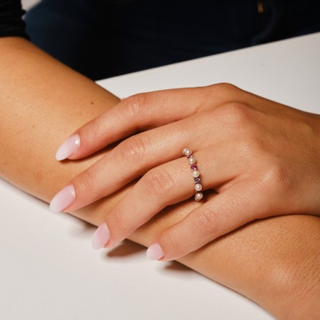 Anello in oro e pietre preziose | De Wrachien Gioielli