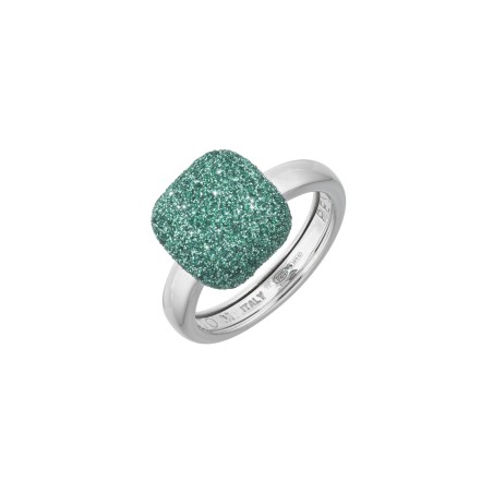 Anello Pesavento in argento e polvere di diamanti | De Wrachien  Gioielli