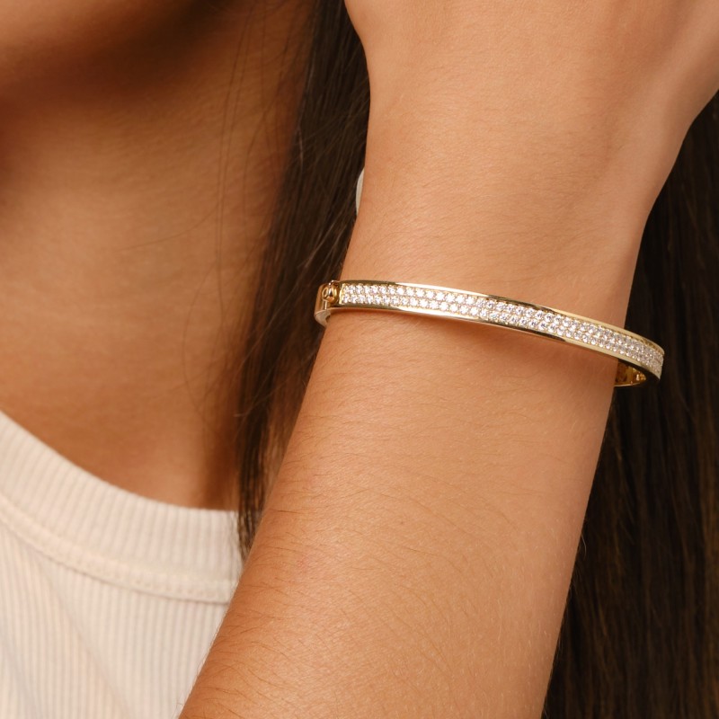 Bracciale Crivelli in oro e diamanti | De Wrachien Gioielli