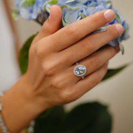 Anello in oro e pietre preziose | De Wrachien Gioielli