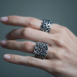 Anello Maria e Luisa in argento | De Wrachien Gioielli