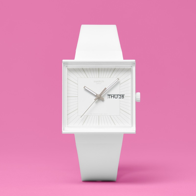 Orologio Swatch WHAT IF…ALLWHITE? SO34W700 | De Wrachien Gioielli