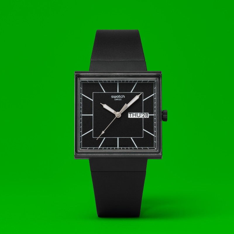 Orologio Swatch WHAT IF…BLACKAGAIN? SO34B701 | De Wrachien Gioielli