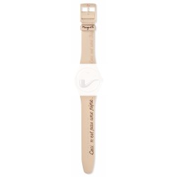 Cinturino originale Swatch New LA TRAHISON DES IMAGES BY RENE MAGRITTE ASO29Z124 | De Wrachien Gioielli