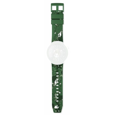 Cinturino Originale Swatch Big Bold CAMOFLOWER GREEN SB05G1041 | De Wrachien Gioielli