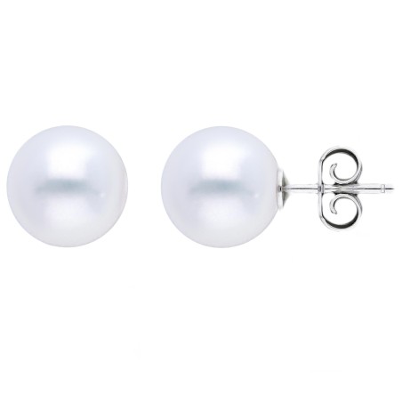 Orecchini in oro con perla Akoya | De Wrachien Gioielli