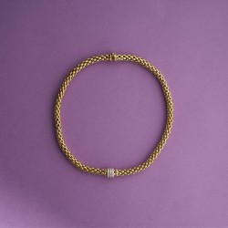Collana Fope in oro e diamanti | De Wrachien Gioielli