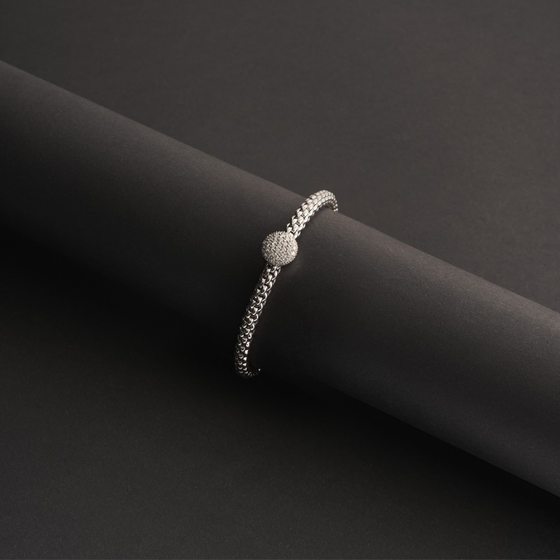 Bracciale Fope in oro e diamanti | De Wrachien Gioielli
