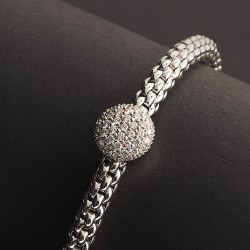 Bracciale Fope in oro e diamanti | De Wrachien Gioielli