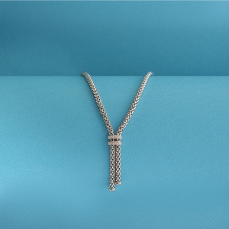 Collana Fope in oro e diamanti | De Wrachien Gioielli