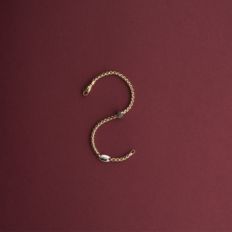 Bracciale Fope in oro e diamanti| De Wrachien Gioielli