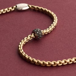 Bracciale Fope in oro e diamanti| De Wrachien Gioielli