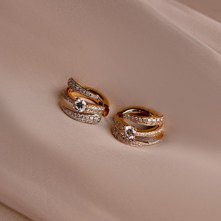 Orecchini Giorgio Visconti in oro e diamanti | De Wrachien Gioielli