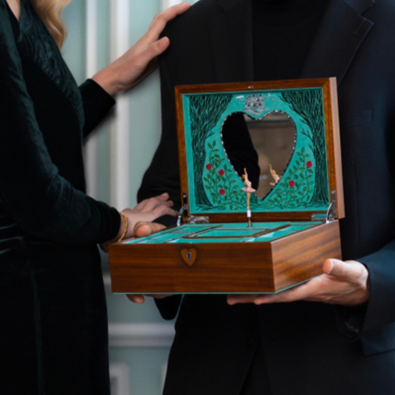 Portagioie Cofanetto Ballerina Carillon WOLF 1834 | De Wrachien Gioielli