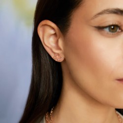 Orecchini in argento Rosso Prezioso MONO MINI MARGOT | De Wrachien Gioielli