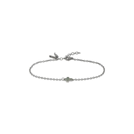 Bracciale MANO J in titanio e diamanti | De Wrachien Gioielli