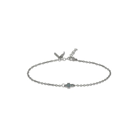 Bracciale MANO J in titanio e diamanti | De Wrachien Gioielli