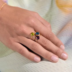 Anello in oro Rosso Prezioso SEMINO D'AMORE | De Wrachien Gioielli