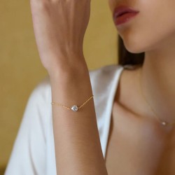 Bracciale in oro e argento Semino d'Amore | De Wrachien Gioielli