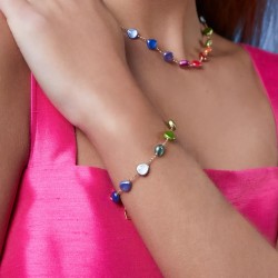 Bracciale in argento Rosso Prezioso SEMINO D'AMORE | De Wrachien Gioielli