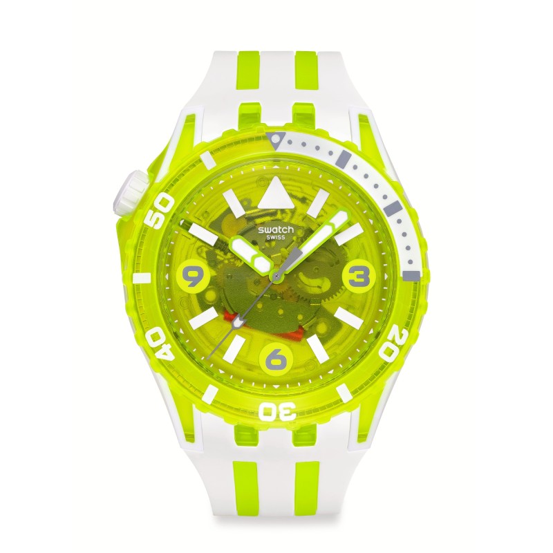 Orologio Swatch Scuba EGG YOLK SSCU09J100 | De Wrachien Gioielli