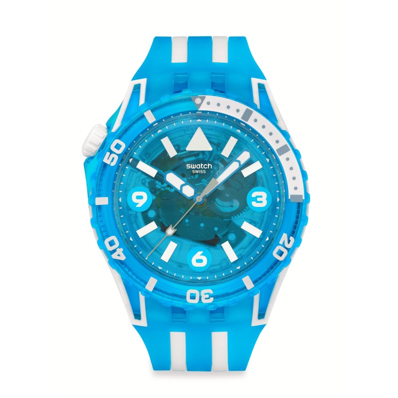 Orologio Swatch Scuba BLUE FIRE SSCU09S100 | De Wrachien Gioielli