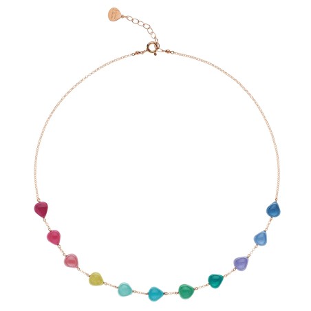 Collana in argento e legno d'ulivo Semino d'Amore | De Wrachien Gioielli