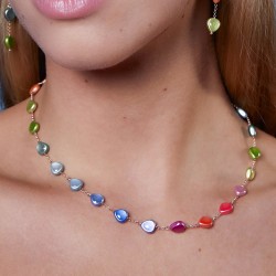 Collana in argento e legno d'ulivo Semino d'Amore | De Wrachien Gioielli
