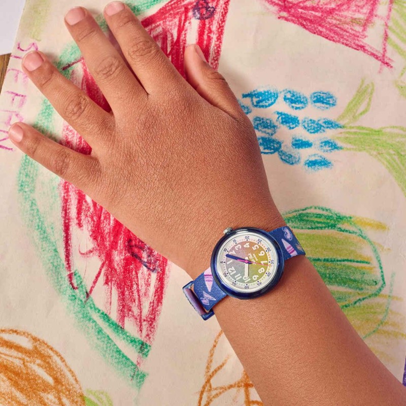 Orologio Flik Flak RAINBOW CRAYONS FPNP173 | Wrachien Gioielli