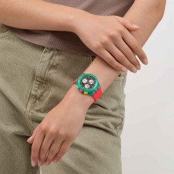 Orologio Swatch SWATCH NEON EMERALD CHRONO SUSG409 | De Wrachien Gioielli