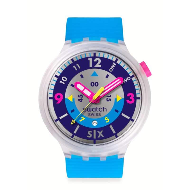 Orologio Swatch SWATCH NEON HIELO SB01K400 | De Wrachien Gioielli