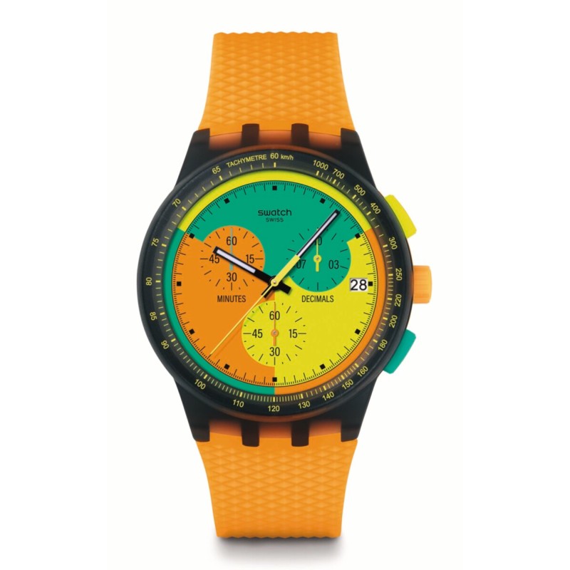 Orologio Swatch SWATCH NEON SIGNAL FLAG SUSB422 | De Wrachien Gioielli