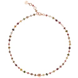 Girocollo in argento e pietre Semino d'Amore | De Wrachien Gioielli