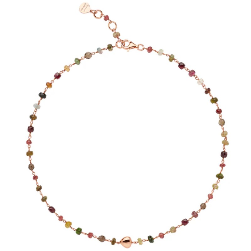 Girocollo in argento e pietre Semino d'Amore | De Wrachien Gioielli