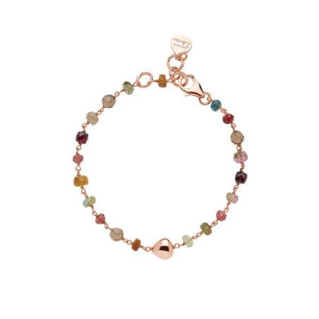 Bracciale Rosso Prezioso in argento con pietre| De Wrachien Gioielli