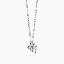 Collana Mabina in argento con diamanti lab-grown | De Wrachien Gioielli