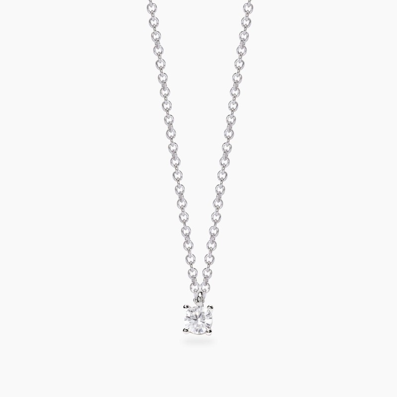 Collana Mabina in argento con diamanti lab-grown | De Wrachien Gioielli