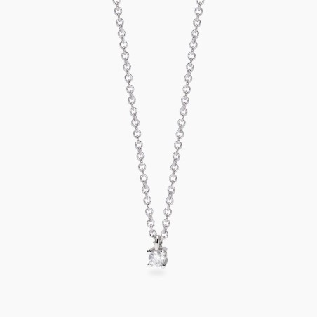 Collana Mabina in argento con diamanti lab-grown | De Wrachien Gioielli