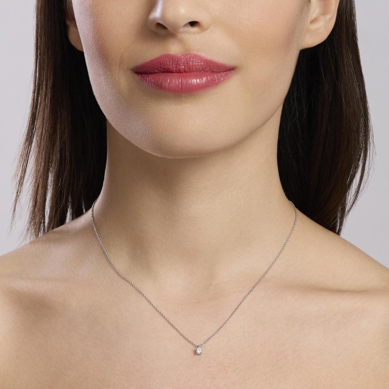 Collana Mabina in argento con diamanti lab-grown | De Wrachien Gioielli
