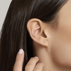 Orecchini Mabina in argento con diamanti lab-grown | De Wrachien Gioielli