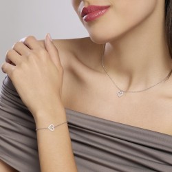 Bracciale Mabina in argento con diamanti lab-grown | De Wrachien Gioielli
