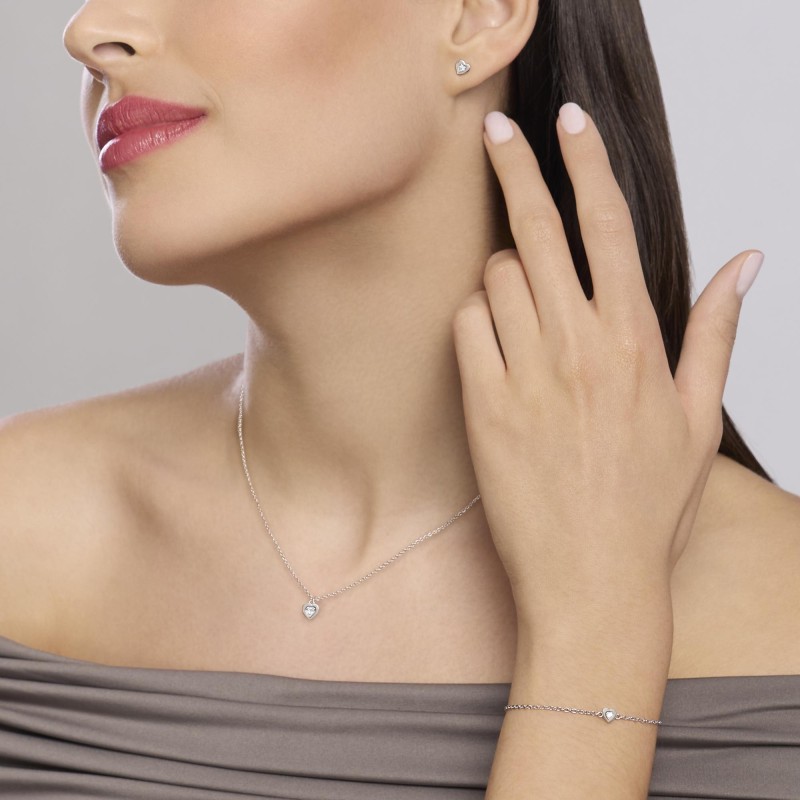 Bracciale Mabina in argento con diamanti lab-grown | De Wrachien Gioielli