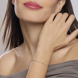 Bracciale Mabina in argento con diamanti lab-grown | De Wrachien Gioielli