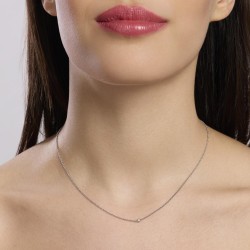Collana Mabina in argento con diamanti lab-grown | De Wrachien Gioielli
