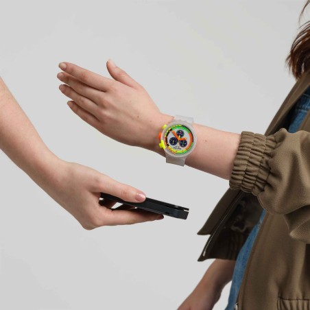 Orologio Swatch Big Bold Chrono Pay SWATCH NEON JELLY PAY! SB02K101-6000| De Wrachien Gioielli