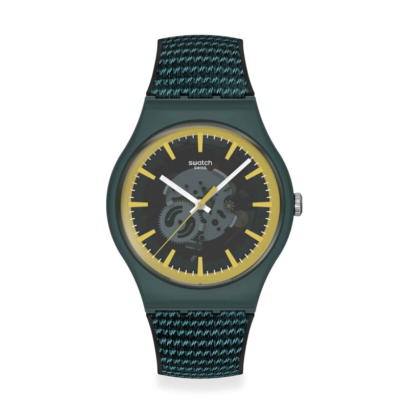 Orologio Swatch New Gent PERFECTLY GREEN PAY! SO29G112-6000 | De Wrachien Gioielli
