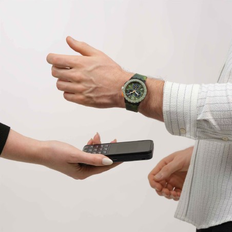 Orologio Swatch MIDDAY CAMO PAY! SUSB109-6000 | De Wrachien Gioielli