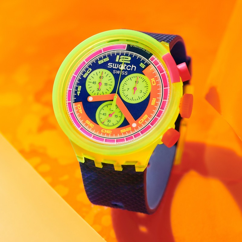 Orologio Swatch SWATCH NEON TO THE MAX SB06J100 | De Wrachien Gioielli