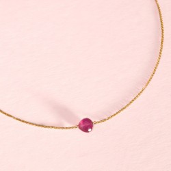 Girocollo Rosso Prezioso in argento con pietre | De Wrachien Gioielli